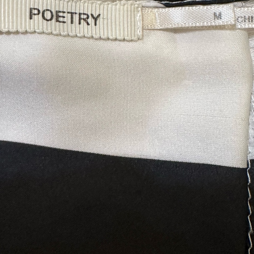 POETRY Black and White  Asymmetric‎ Top - Picture 2 of 7